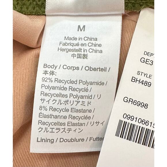 2/$15 NWT J. Crew Wide-Rib Curved-Waist Cheeky String Bikini Bottom Green Size M - Picture 7 of 8